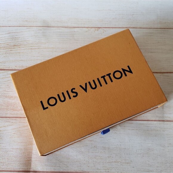 Authentic Louis Vuitton Long Wallet Scarf  Gift Box Orange Black - Picture 1 of 14